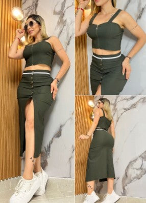 Conjunto Falda Y Blusa